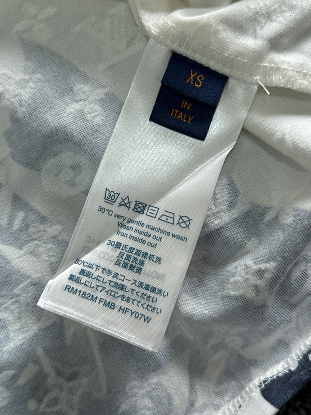 很精緻的印花 2024新品 LV 原單衣服 純棉圓領短袖T恤 白色