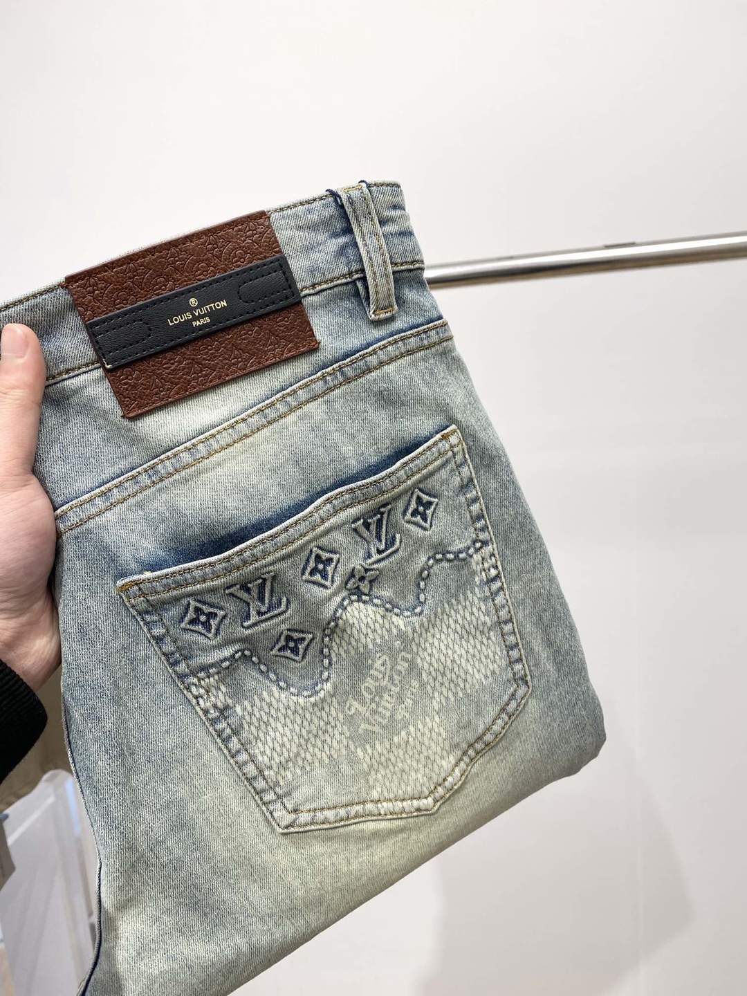 LV 原單 褲子頂級牛仔褲原廠出品 批發零售