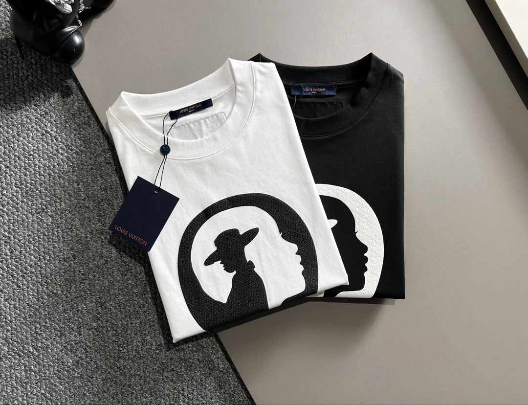 專櫃同步 2024新品 純棉短袖T恤一比一LV服裝