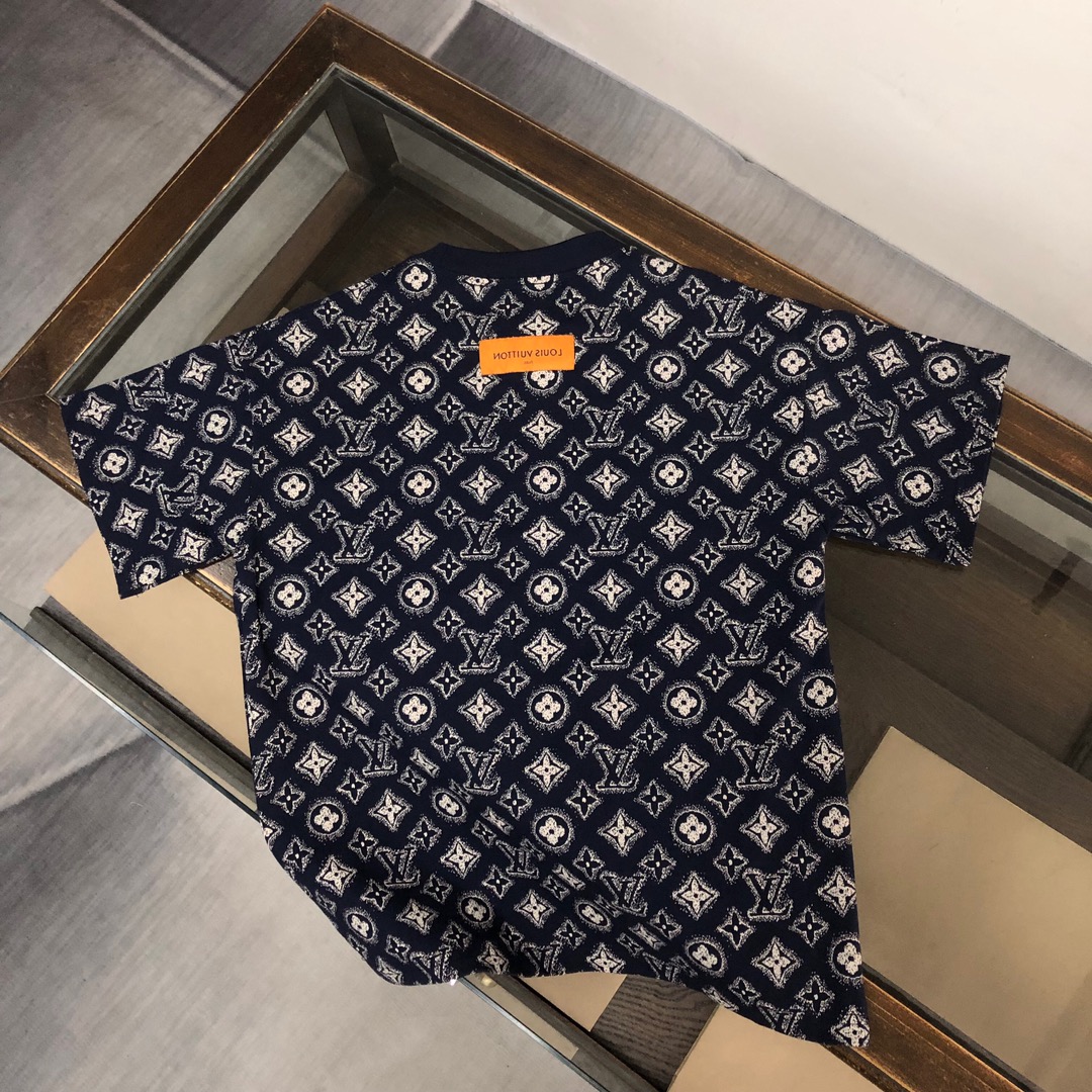 Louis vuitton/LV 1:1原單純棉短袖T恤 定制面料 可批發零售