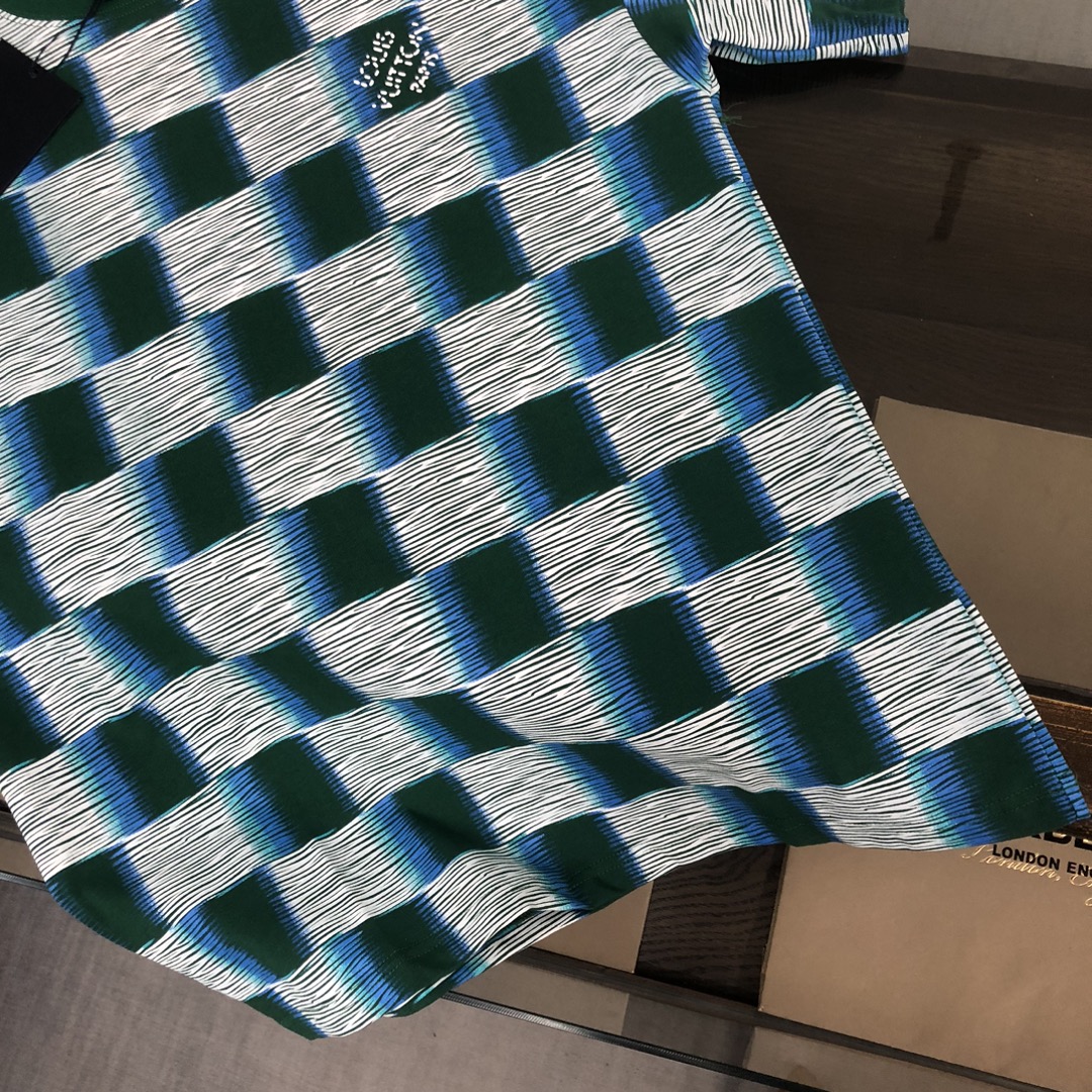 Louis vuitton/LV 2024新品 高仿服裝 圓領短袖T恤 針織純棉