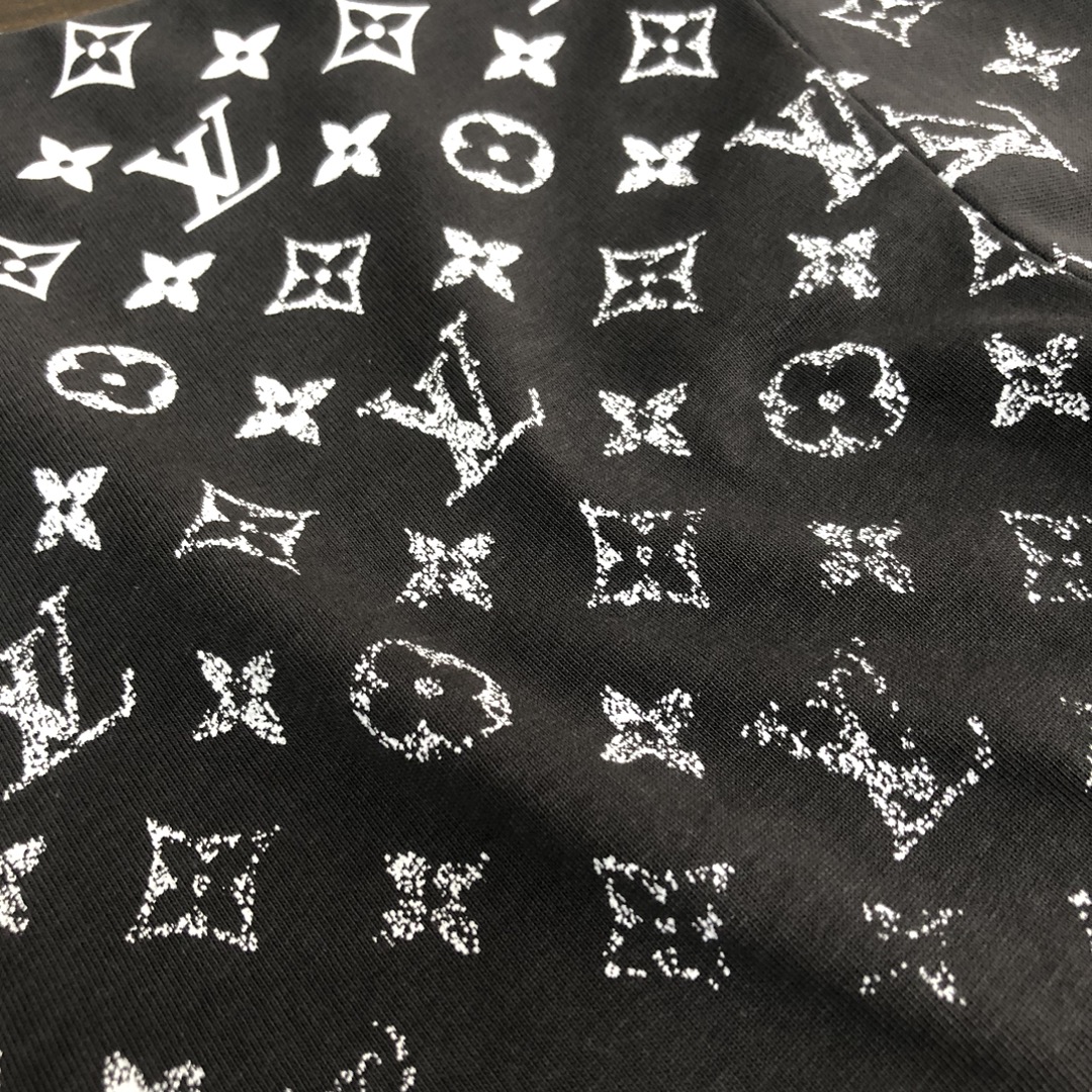Louis vuitton/LV高仿服裝2024春夏新品定制圓領短袖奢侈品牌T恤