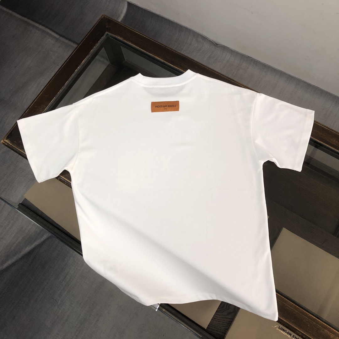 Louis vuitton/LV高仿奢侈品高端人士單品原來短袖T恤