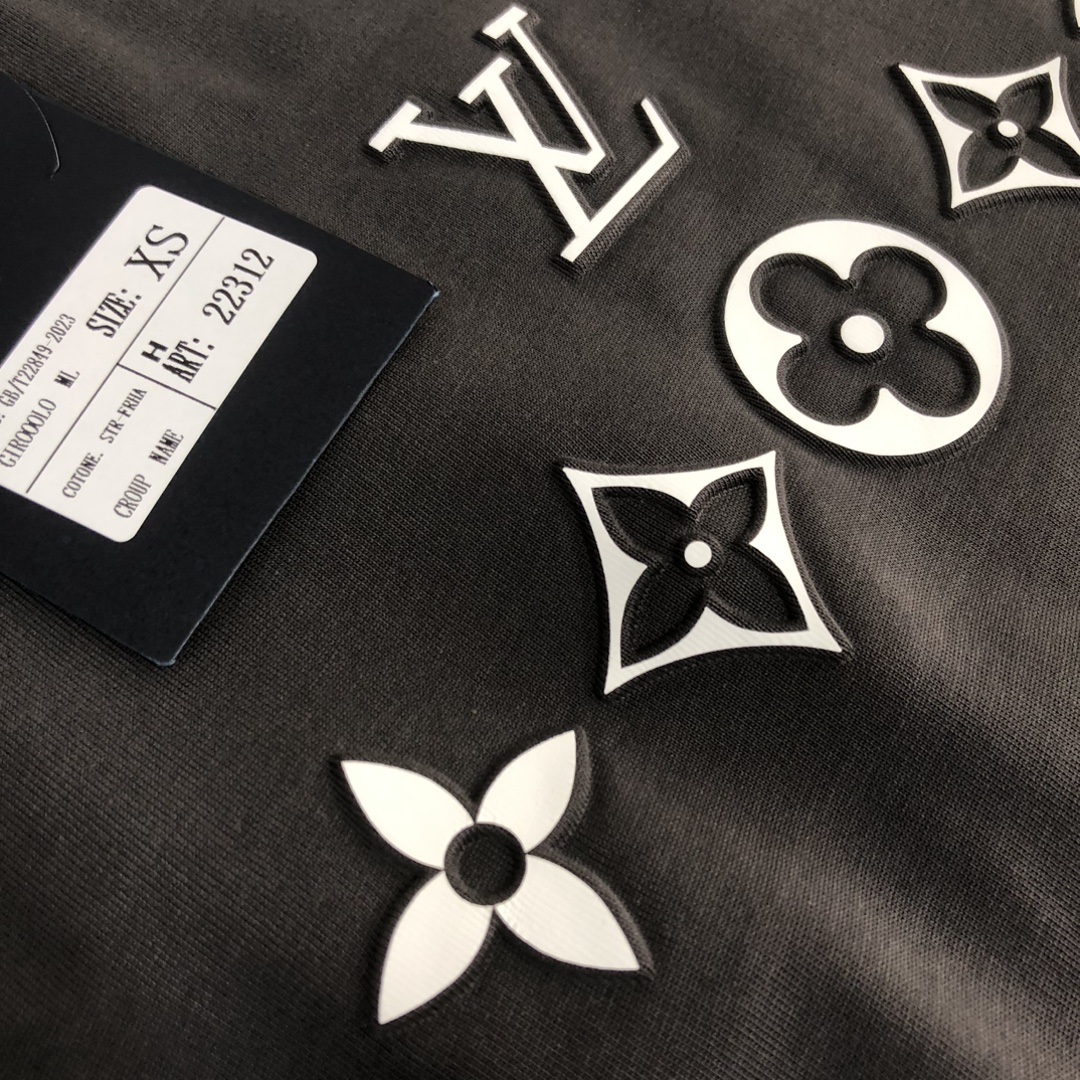 Louis vuitton/LV 印花圖案 黑色高仿衣服