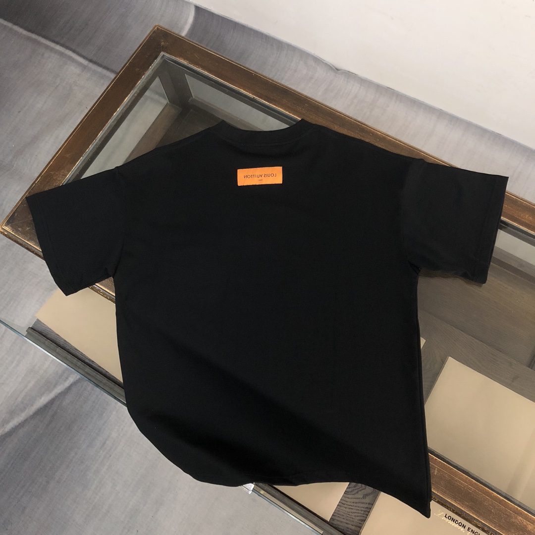 Louis vuitton/LV純色圓領短袖T恤精品復刻
