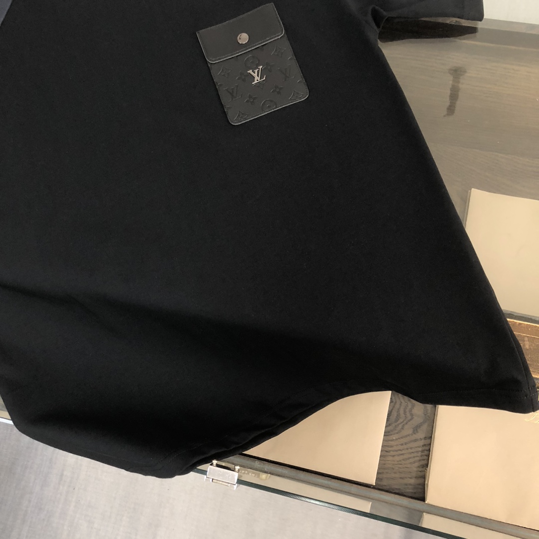 Louis vuitton/LV純色圓領短袖T恤精品復刻