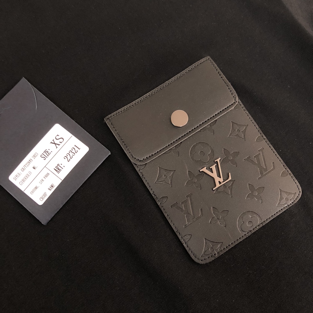 Louis vuitton/LV純色圓領短袖T恤精品復刻