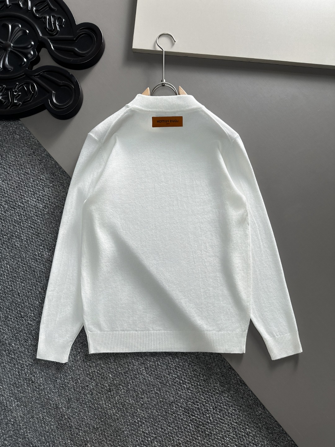 羊毛混紡LV原單衣服套頭毛衣薄款