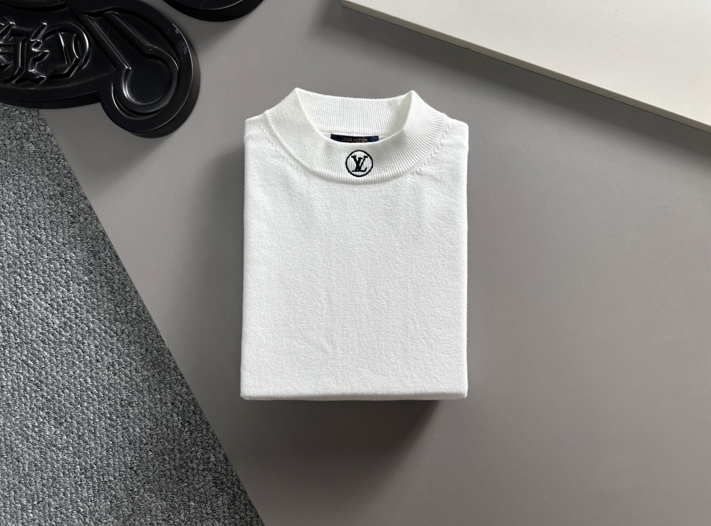 羊毛混紡LV原單衣服套頭毛衣薄款