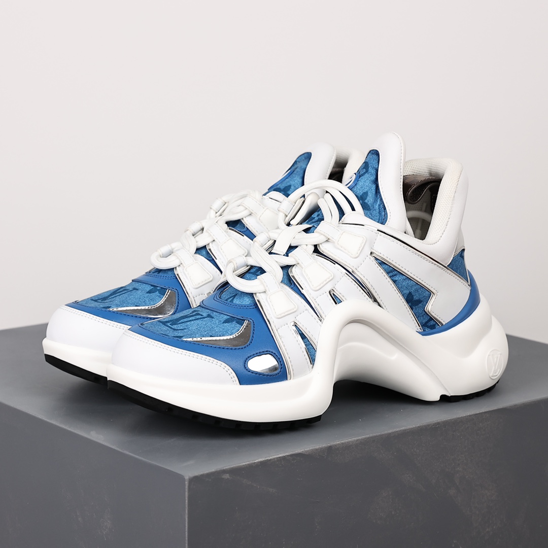清晰藍色Louis Vuitton Archlight Sneakers 精品一比一老爹鞋