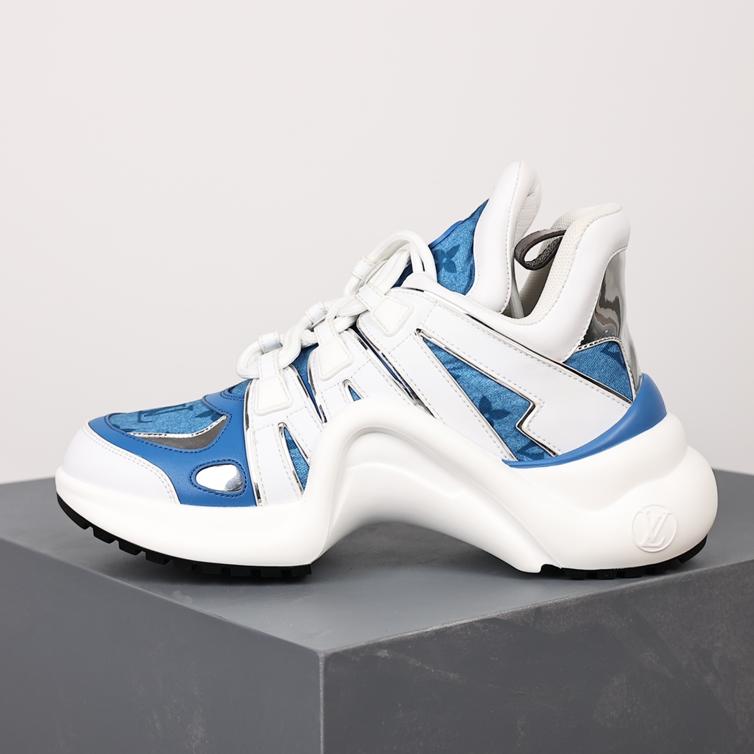 清晰藍色Louis Vuitton Archlight Sneakers 精品一比一老爹鞋