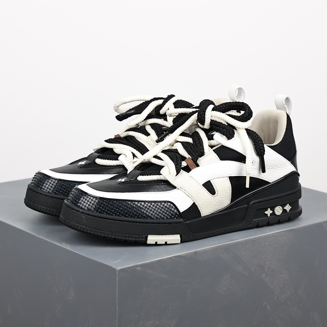 頂級原單LV男女同款面包鞋子Louis Vuitton Skate 1854 Low Sneaker