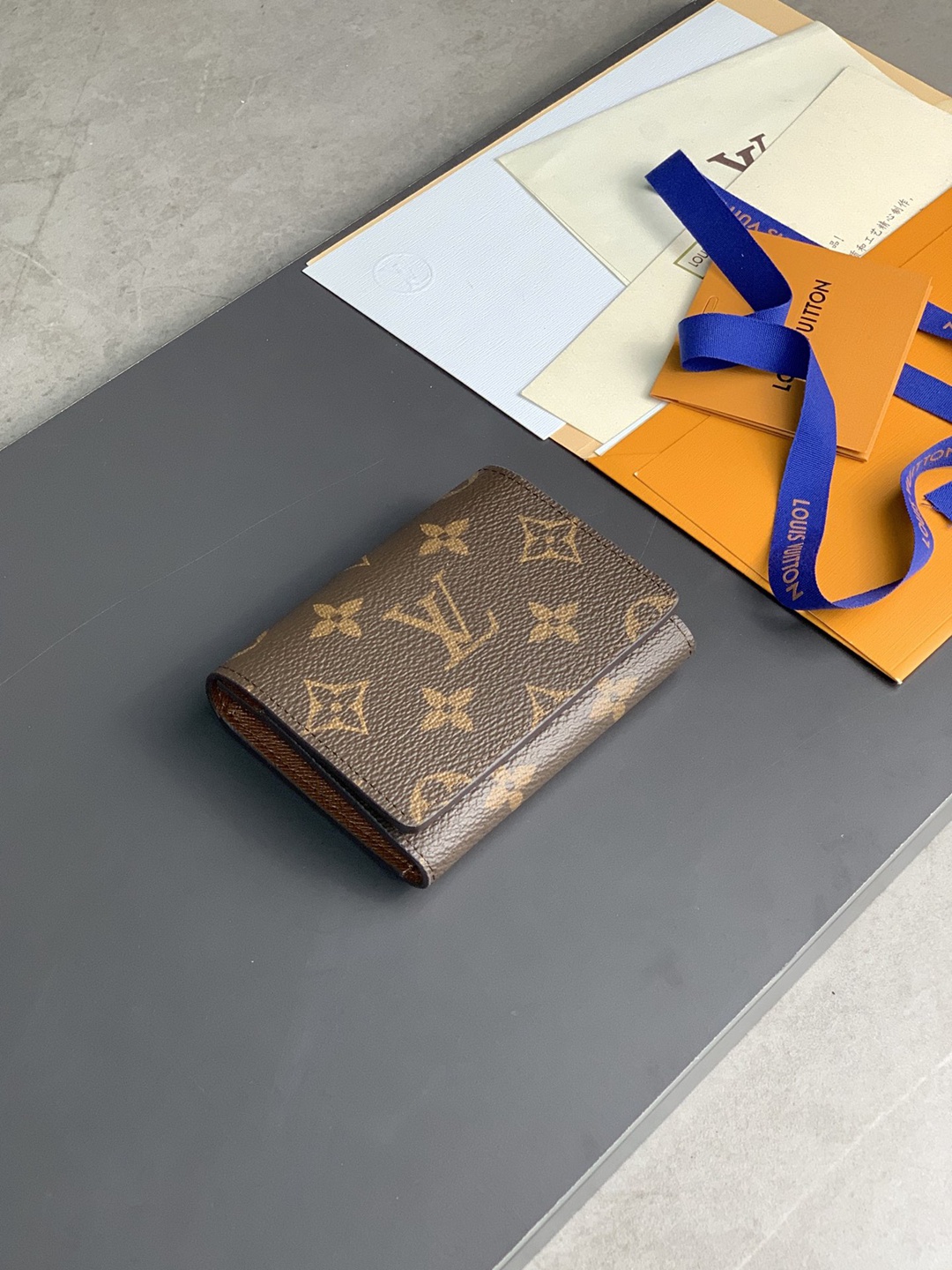M63801老花LV頂級高仿ENVELOPPE CARTE DE VISITE 名片夾 零錢包