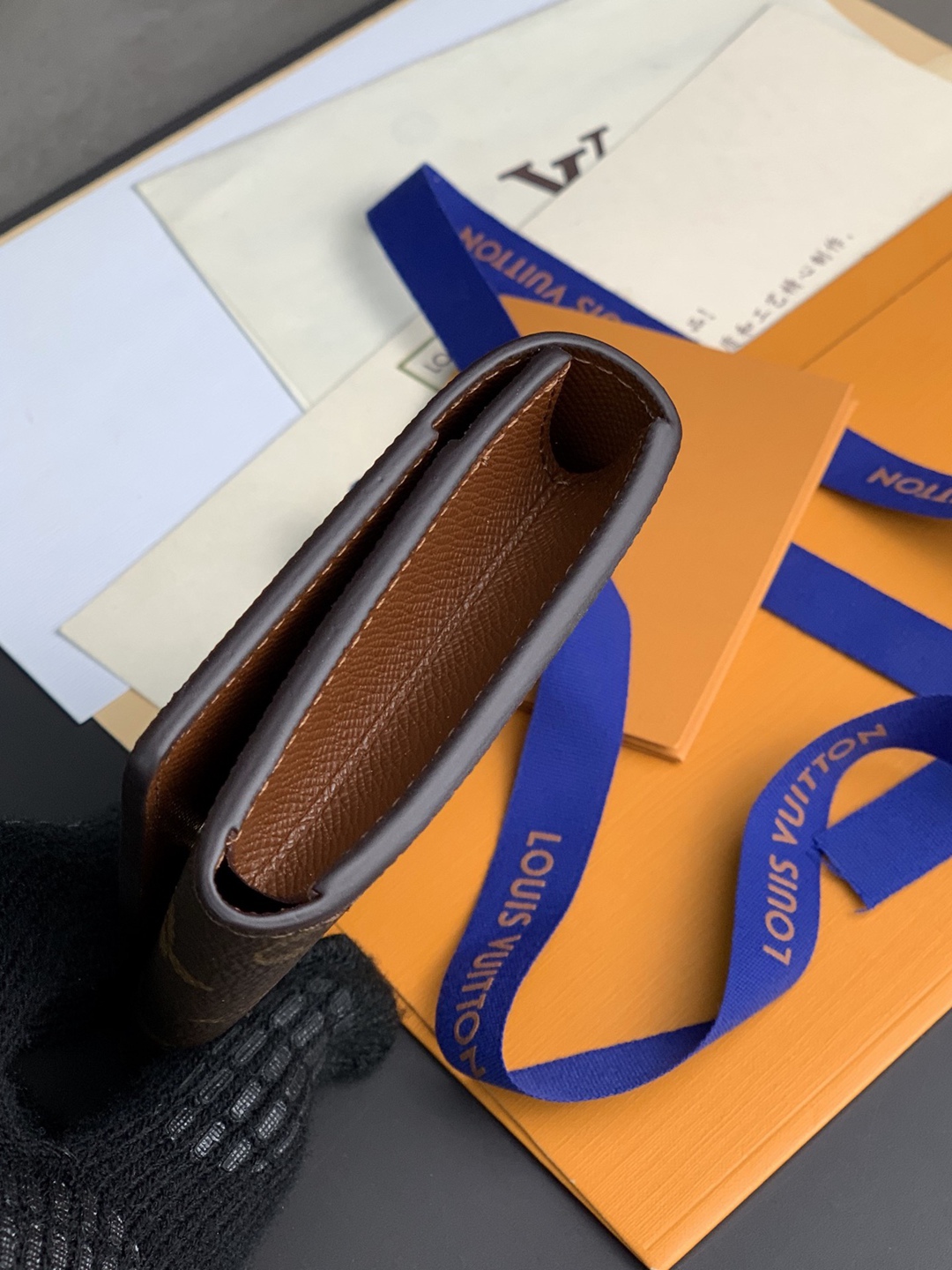 M63801老花LV頂級高仿ENVELOPPE CARTE DE VISITE 名片夾 零錢包