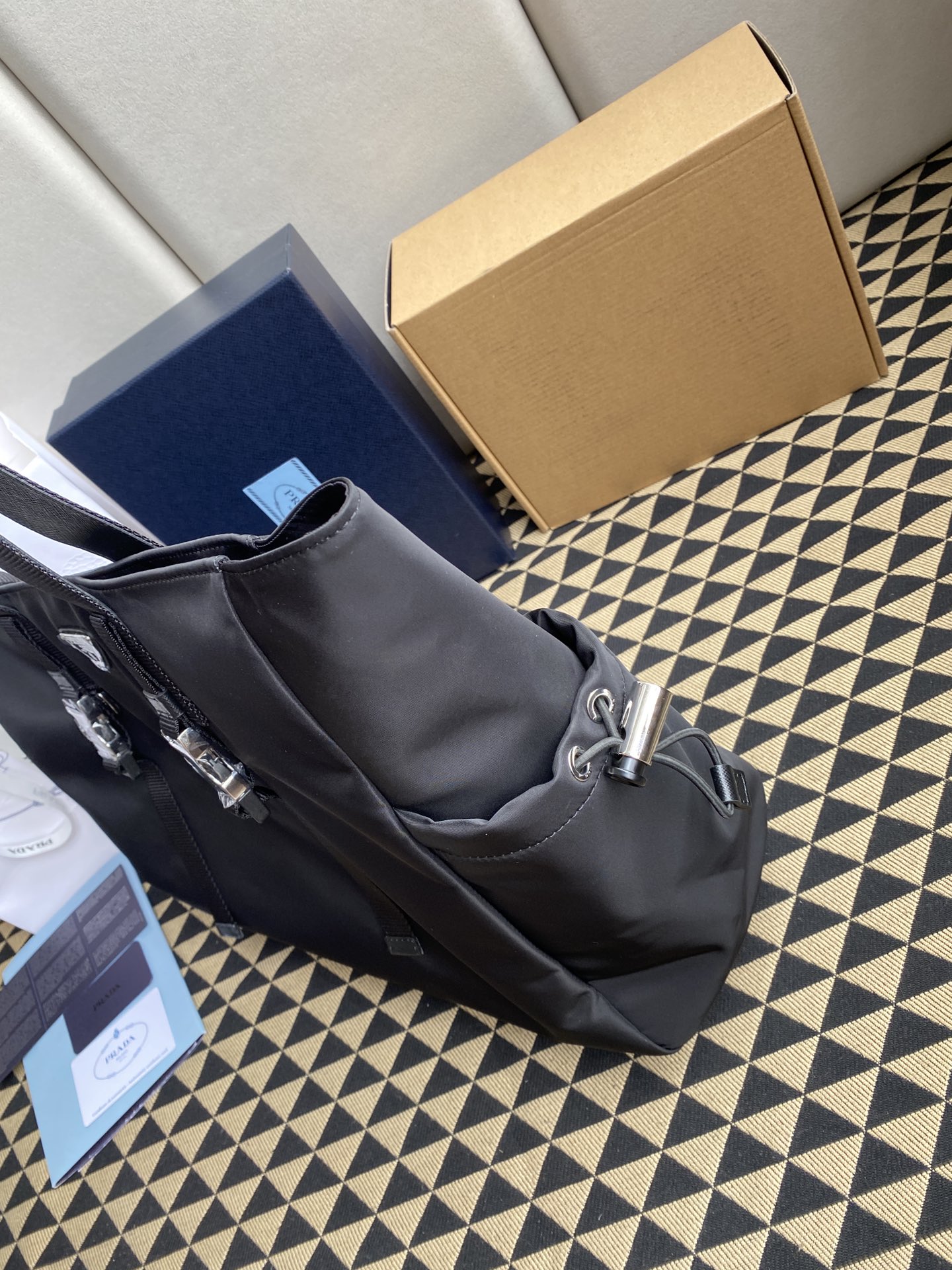 複刻prada普拉達包包 尼龍購物袋 手提單肩包 2VG042