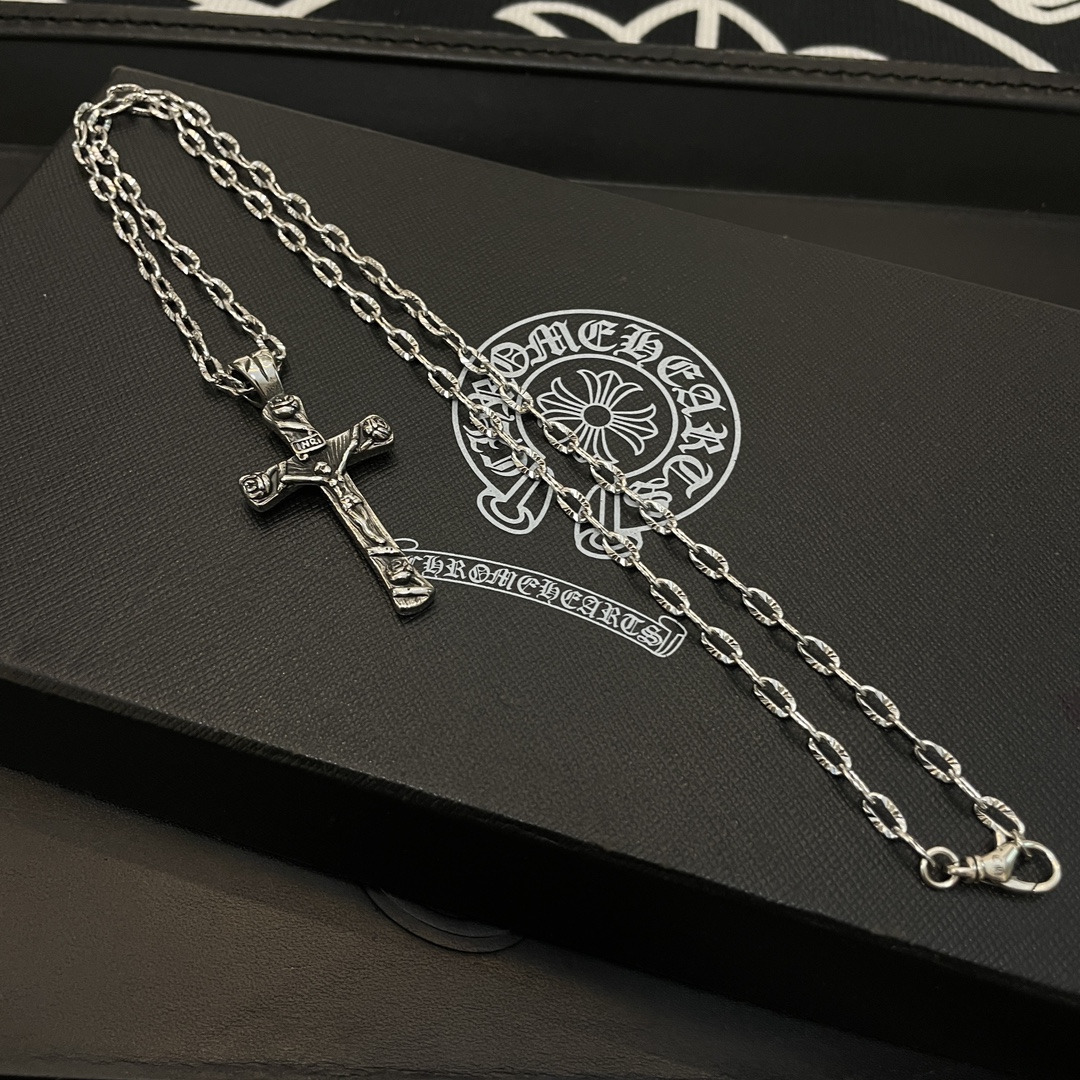 原單Chrome Hearts克羅心飾品 經典復古項鍊 個性十字架吊墜