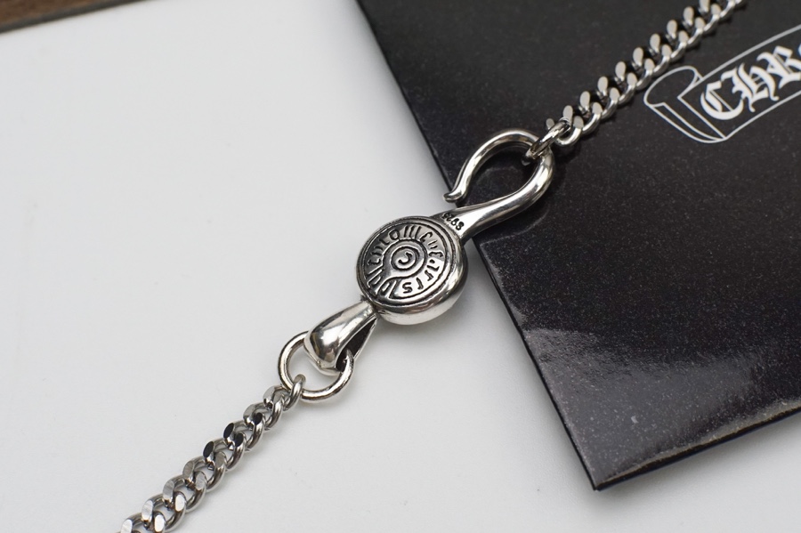 原單克羅心(Chrome Hearts)十字架骰子項鍊925銀約65cm長度