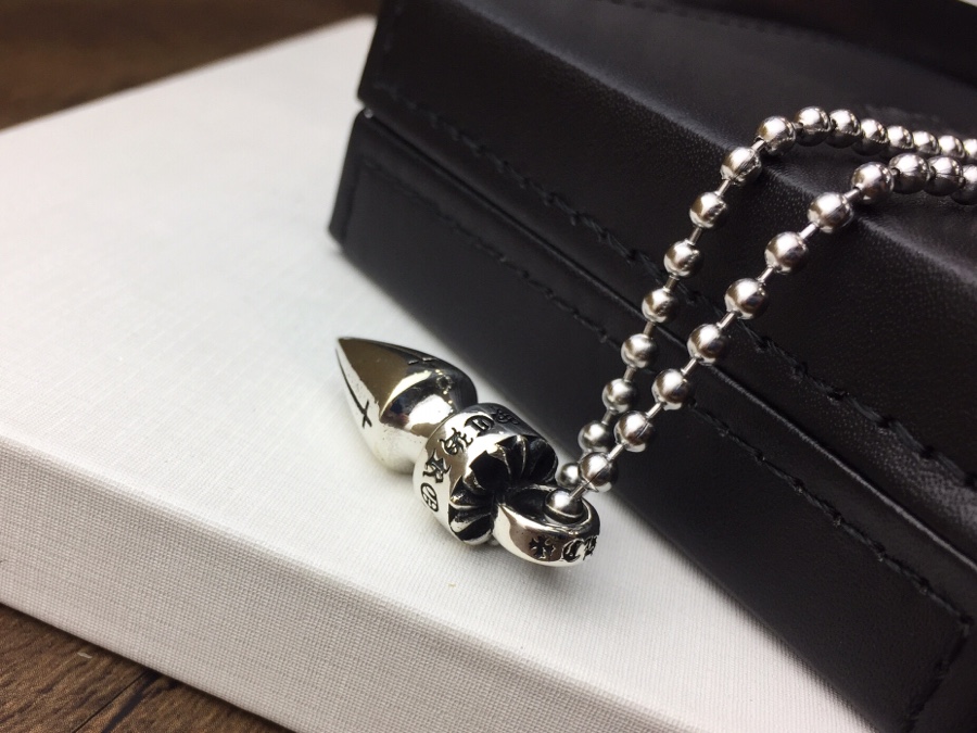複刻一比一Chrome Hearts克羅心飾品 子彈頭吊墜項鍊
