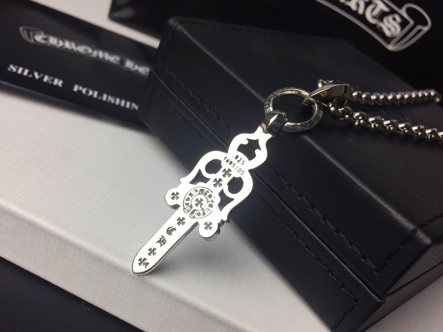 原單高仿Chrome Hearts克羅心飾品 匕首短劍吊墜項鍊鏈長