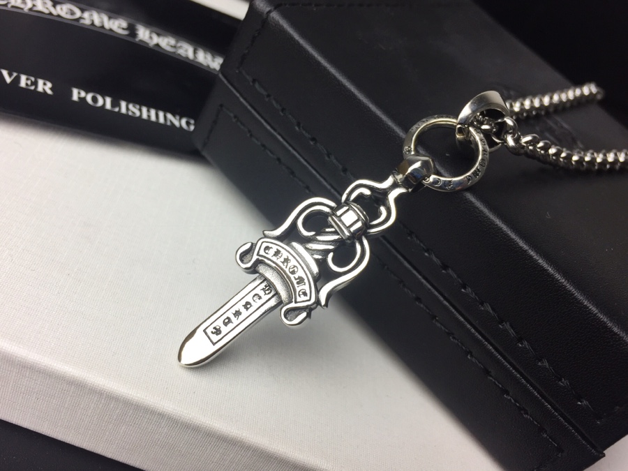 原單高仿Chrome Hearts克羅心飾品 匕首短劍吊墜項鍊鏈長