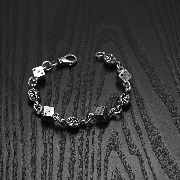 高仿A貨Chrome Hearts克羅心飾品 十字花Dice Bracelet骰子手鍊