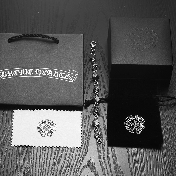 高仿A貨Chrome Hearts克羅心飾品 十字花Dice Bracelet骰子手鍊
