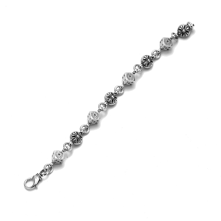 高仿A貨Chrome Hearts克羅心飾品 十字花Dice Bracelet骰子手鍊
