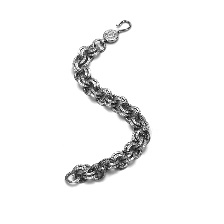 超A貨Chrome Hearts克羅心飾品 雙環字母 手鍊手環