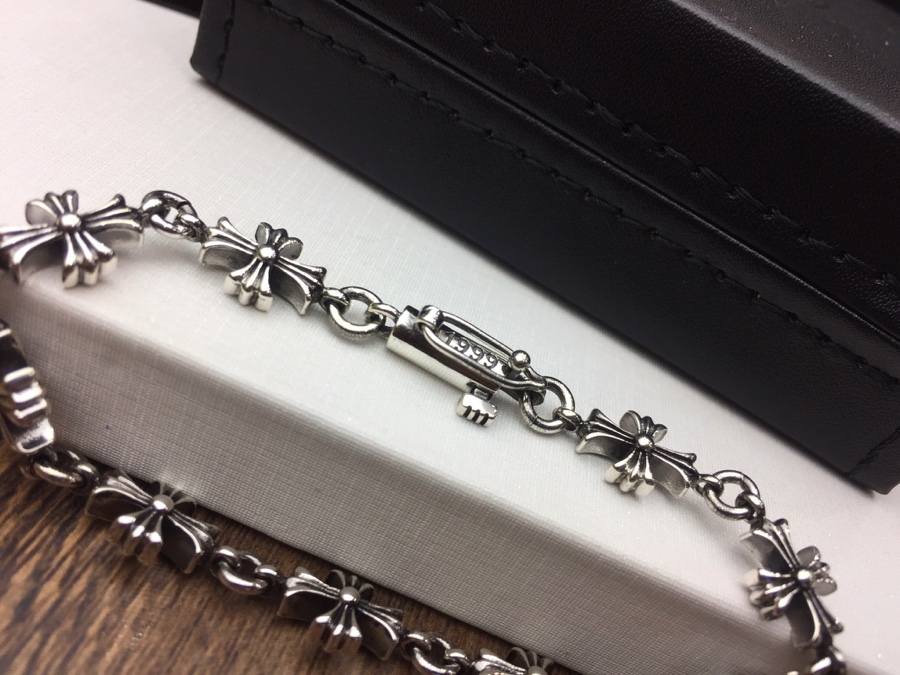 一比一超A貨Chrome Hearts克羅心飾品 TINY E全十字架手鍊手環