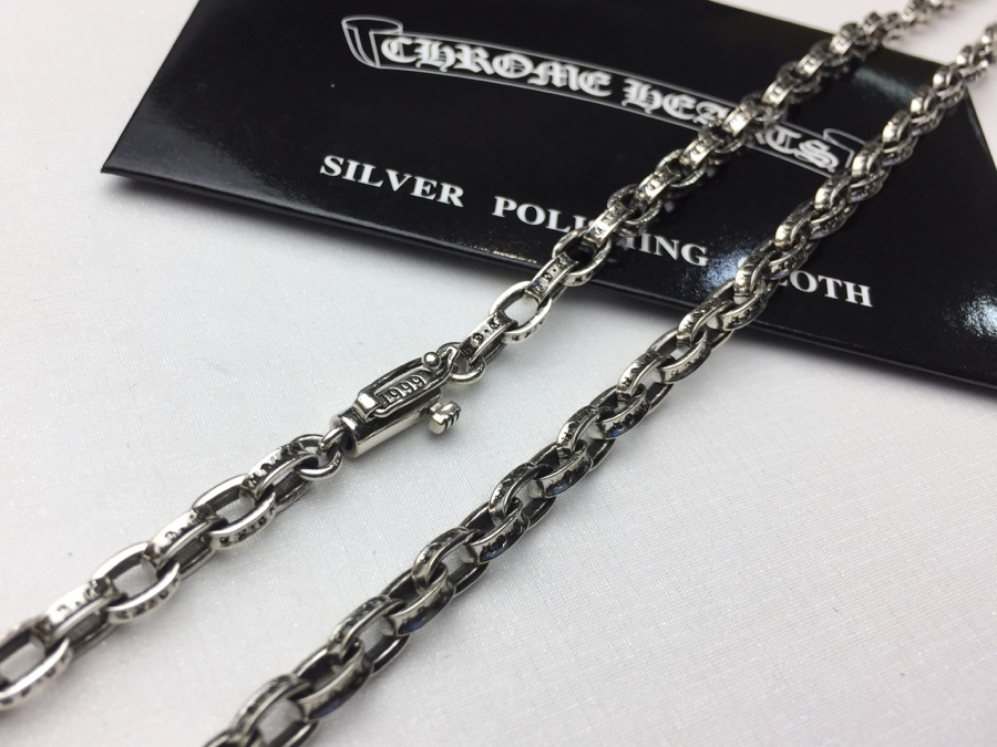 一比一複刻Chrome Hearts克羅心飾品 Paper Chain 經典5MM字母鏈
