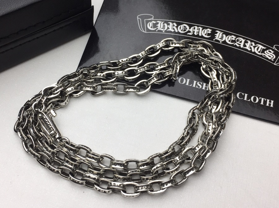 一比一複刻Chrome Hearts克羅心飾品 Paper Chain 經典5MM字母鏈