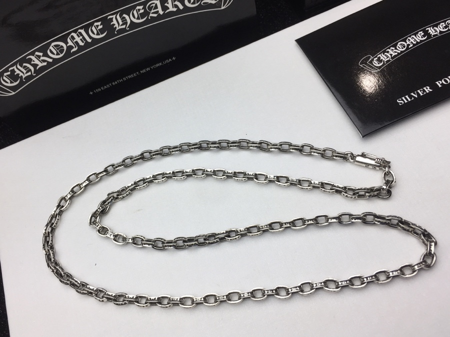 一比一複刻Chrome Hearts克羅心飾品 Paper Chain 經典5MM字母鏈