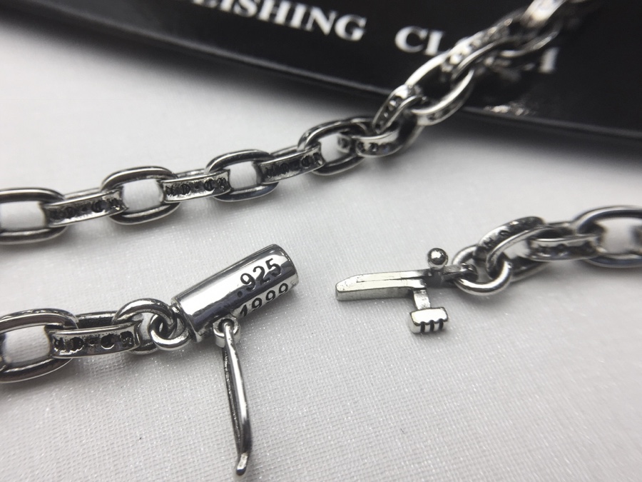 一比一複刻Chrome Hearts克羅心飾品 Paper Chain 經典5MM字母鏈