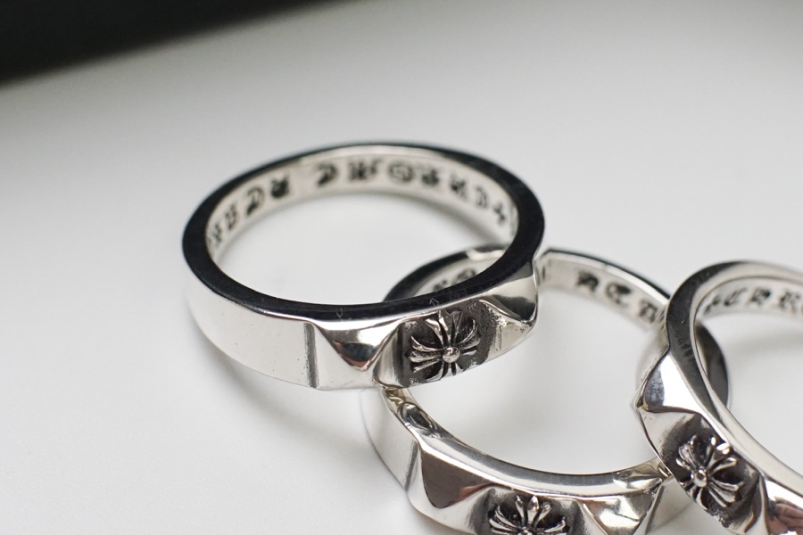 複刻高仿Chrome Hearts克羅心飾品 金字塔十字花戒指