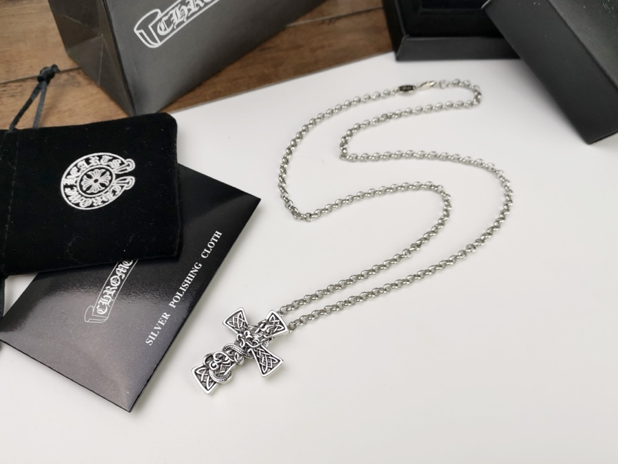 高仿複刻Chrome Hearts克羅心飾品 凱爾特十字龍十字架項鍊