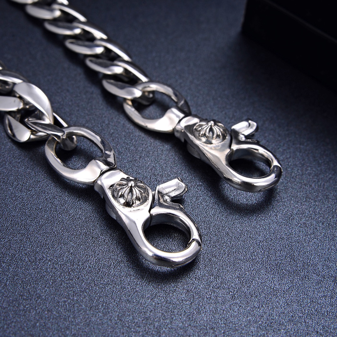 一比一高仿複刻Chrome Hearts克羅心飾品 粗手鍊 腰鏈 包鏈