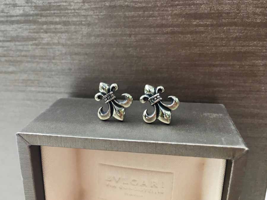原單1比1Chrome Hearts克羅心飾品 大號童軍花耳釘耳環