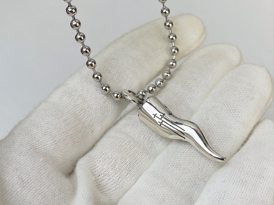 專櫃複刻Chrome Hearts克羅心飾品 狼牙吊墜項鍊