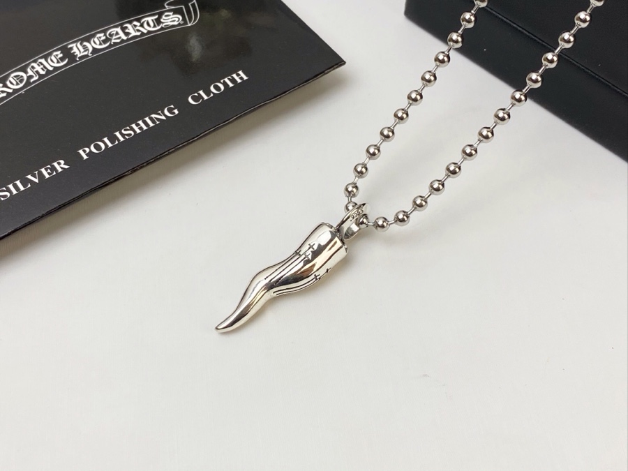 專櫃複刻Chrome Hearts克羅心飾品 狼牙吊墜項鍊