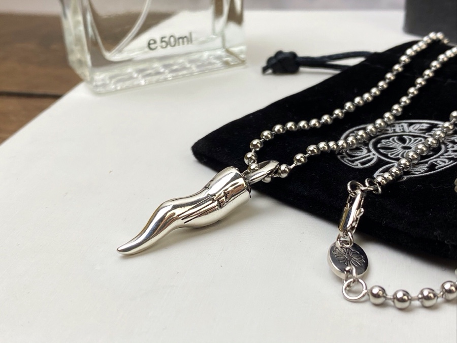 專櫃複刻Chrome Hearts克羅心飾品 狼牙吊墜項鍊