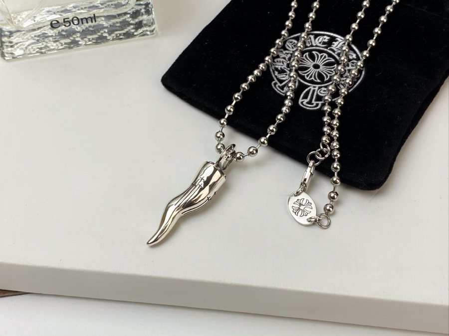 專櫃複刻Chrome Hearts克羅心飾品 狼牙吊墜項鍊