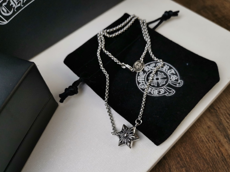 1比1高仿Chrome Hearts克羅心飾品 MINI六芒星吊墜項鍊