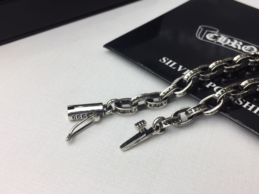 複刻一比一Chrome Hearts克羅心飾品 字母PAPERCHAIN手鍊