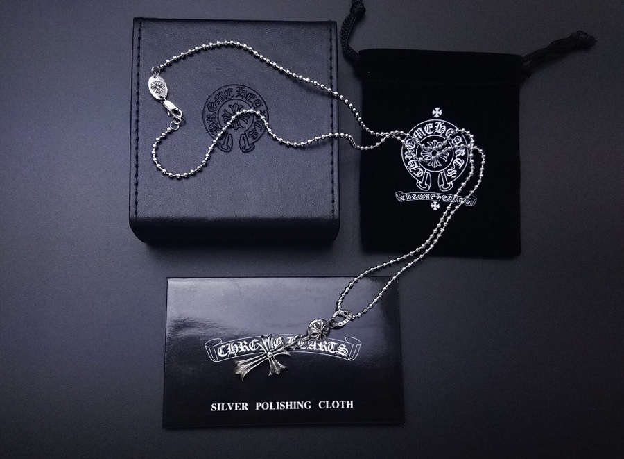 高仿Chrome Hearts克羅心飾品 單球十字架十字花吊墜/項鍊