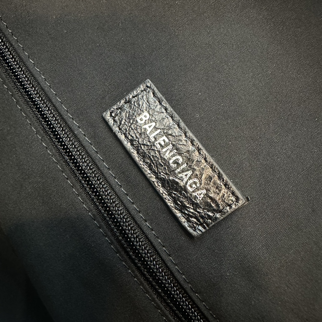 原單高仿balenciaga巴黎世家包包 黑色Army 大號 尼龍斜背手提旅行包 