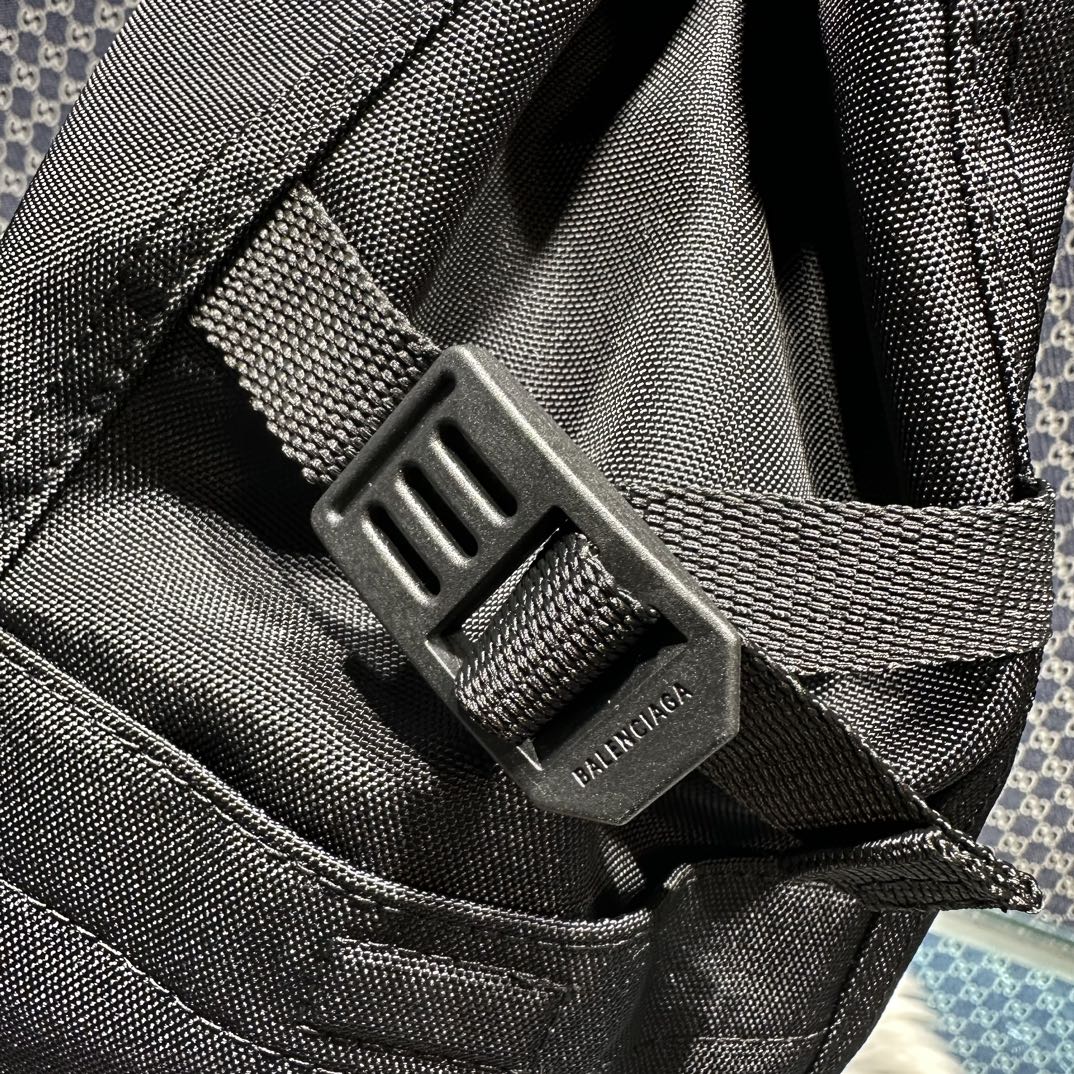 複刻原單balenciaga巴黎世家 Army 黑色尼龍中號托特包