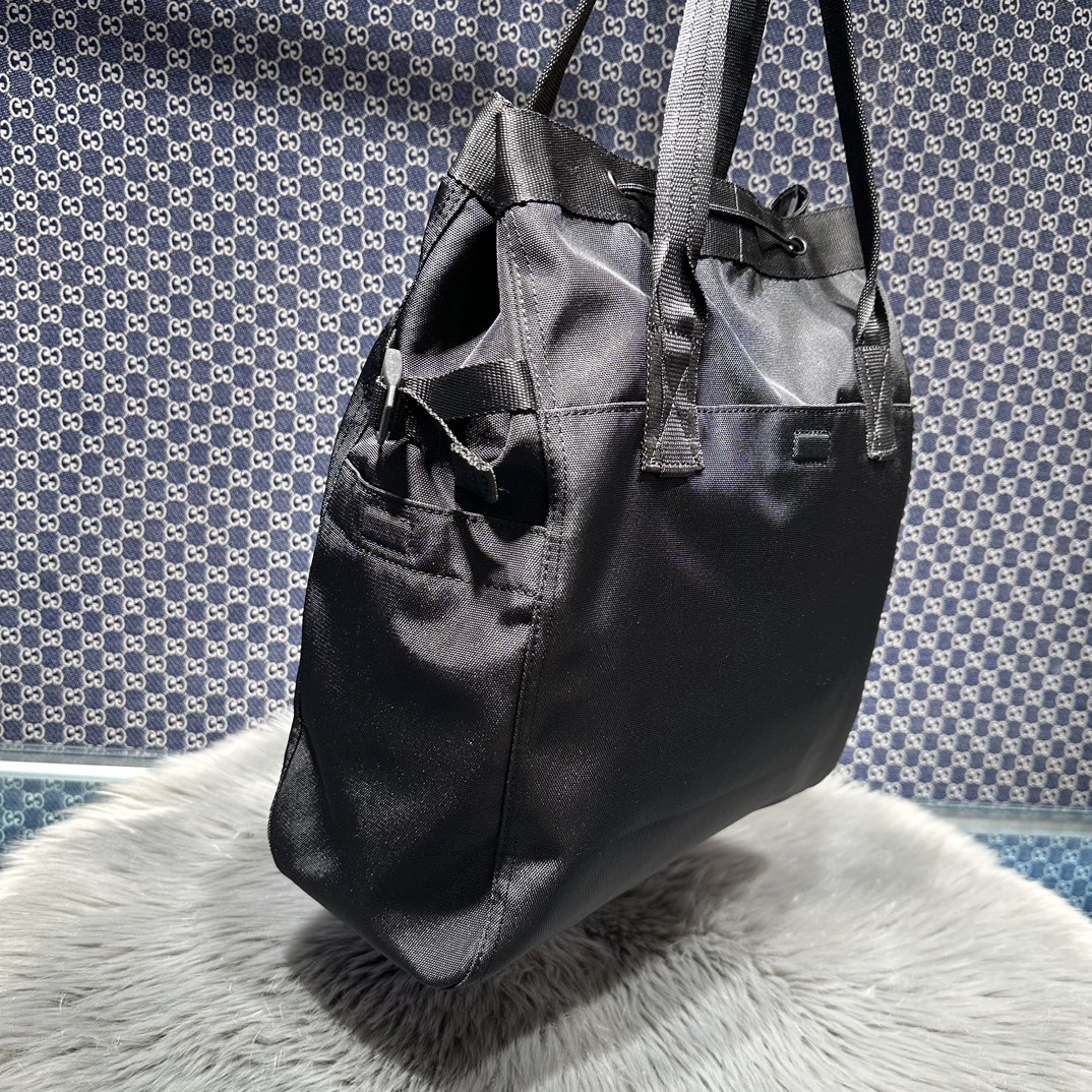 複刻原單balenciaga巴黎世家 Army 黑色尼龍中號托特包
