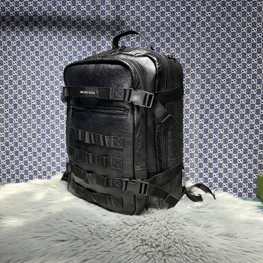 一比一複刻balenciaga巴黎世家 ARMY Space洗水牛皮 多用途雙肩包