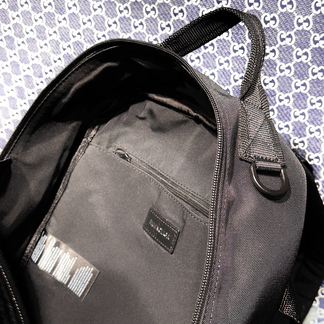 複刻balenciaga巴黎世家 Army Space 小號黑色休閒尼龍雙肩包