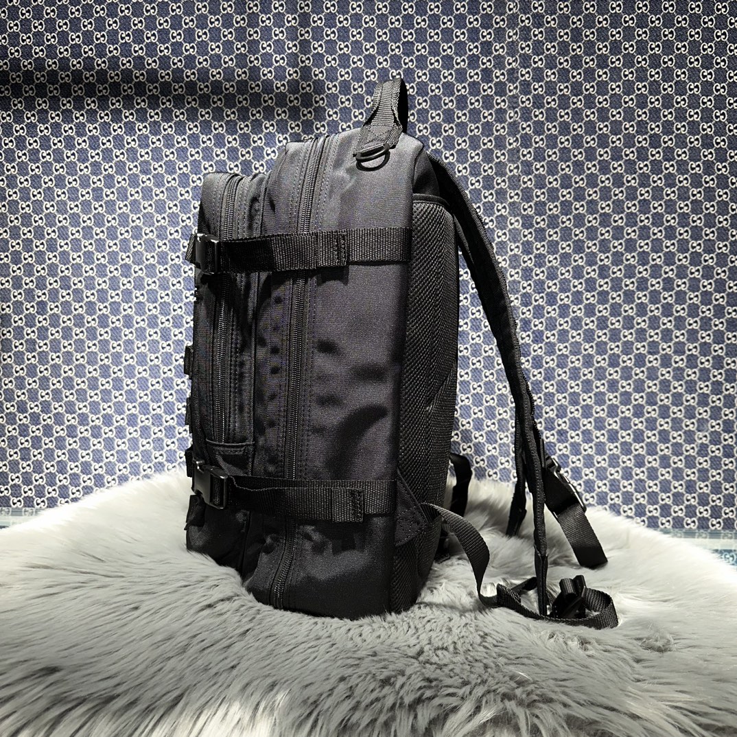 複刻balenciaga巴黎世家 Army Space 小號黑色休閒尼龍雙肩包
